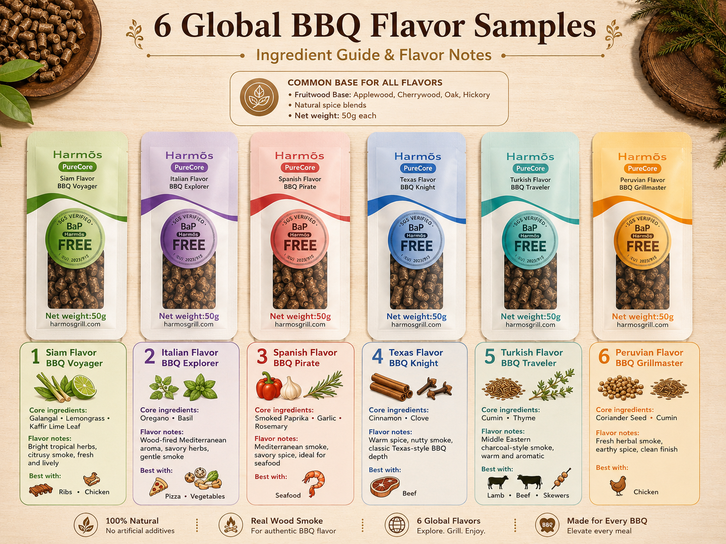 Which Harmos Smoke Flavor Should You Try First? A 6-Flavor Grilling Guide