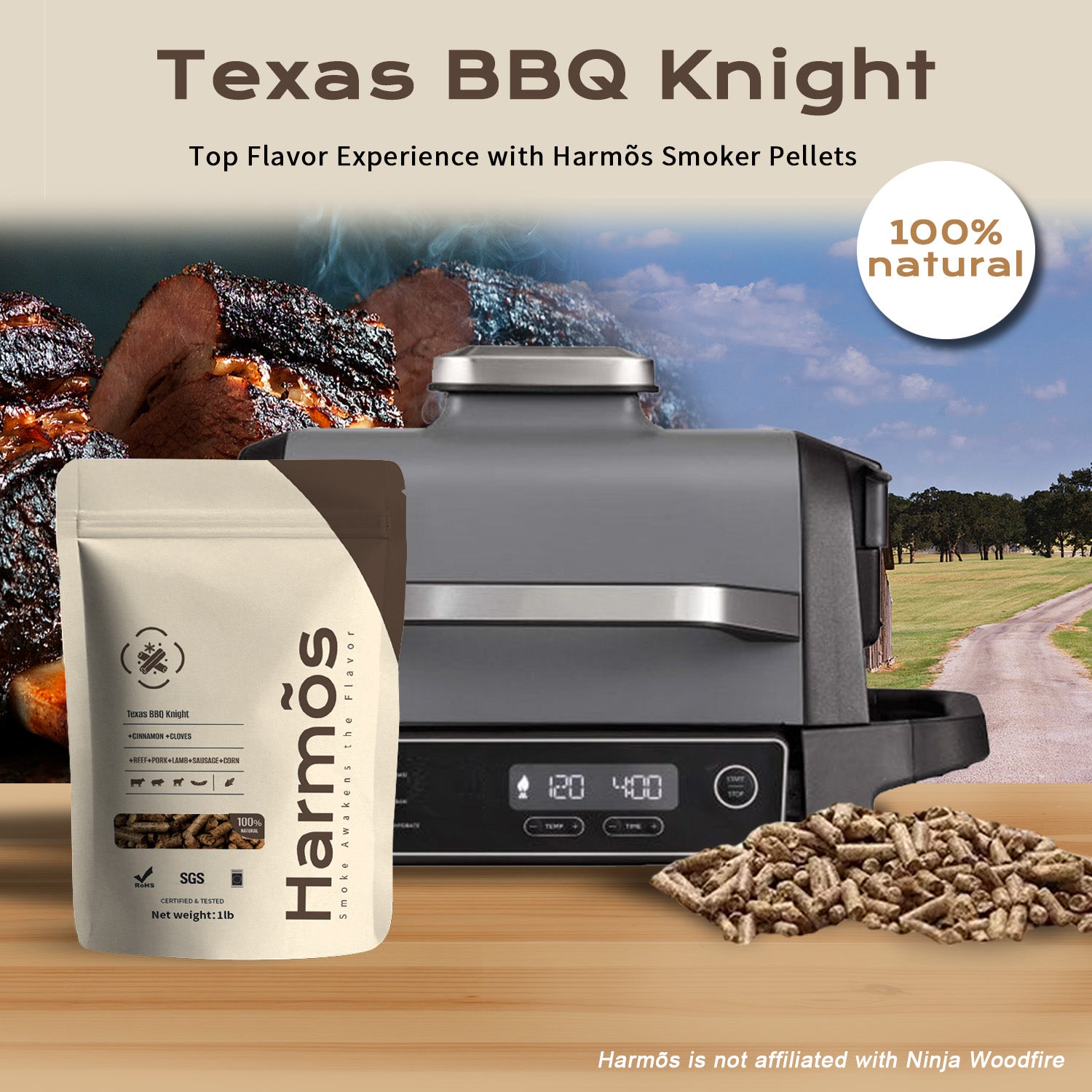 Texas BBQ Knight-2 lbs